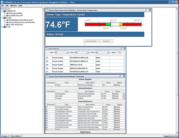 How to use the NTI ENVIROMUX Management Software.