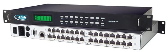 VEEMUX® SM-16X16-C5AV-LCD (Front & Back)