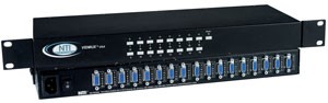 16 port VGA switch, RS232 Control and rackmount options
