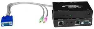 VGA + two-way audio extender to 1,000 feet via CAT5 cable, Receiver  