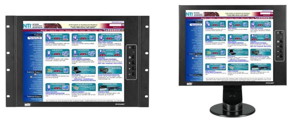 Lcd Rackmount Monitor Industrial 17 inch TFT Monitors Desktop LCD Rackmount Wallmount
